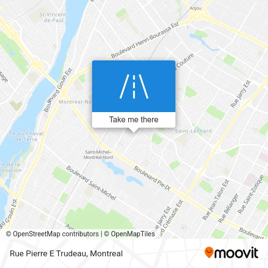 Rue Pierre E Trudeau map