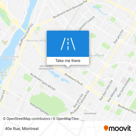 40e Rue map