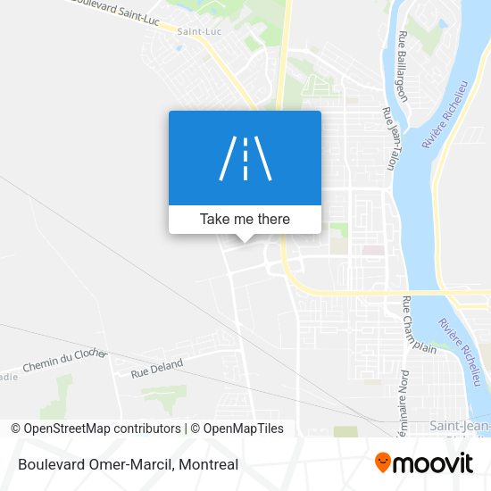 Boulevard Omer-Marcil map