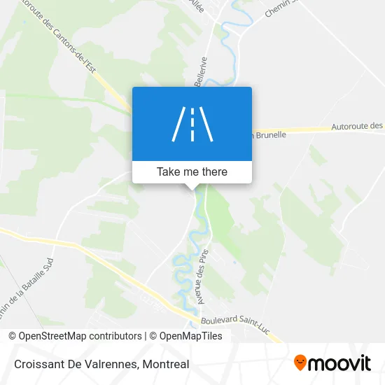 Croissant De Valrennes map