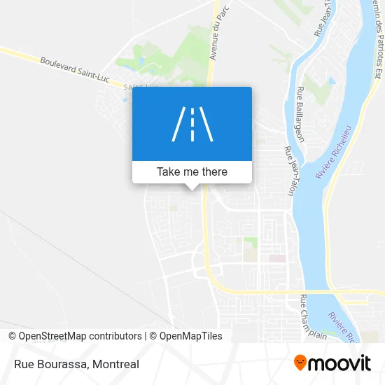 Rue Bourassa map