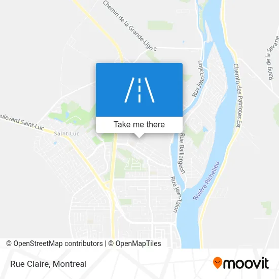 Rue Claire map