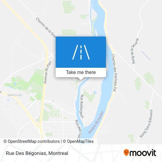 Rue Des Bégonias map