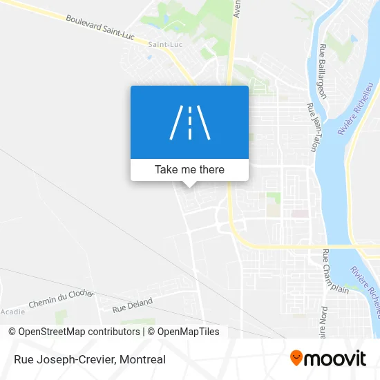 Rue Joseph-Crevier map