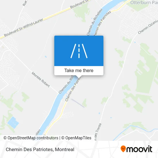 Chemin Des Patriotes map