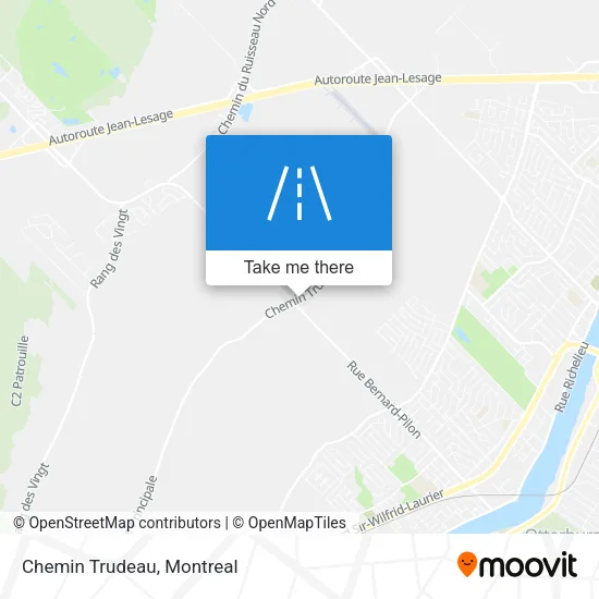 Chemin Trudeau map