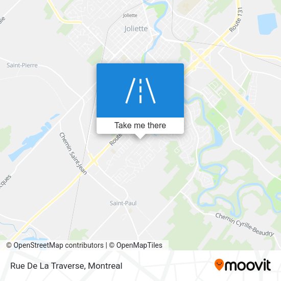 Rue De La Traverse map