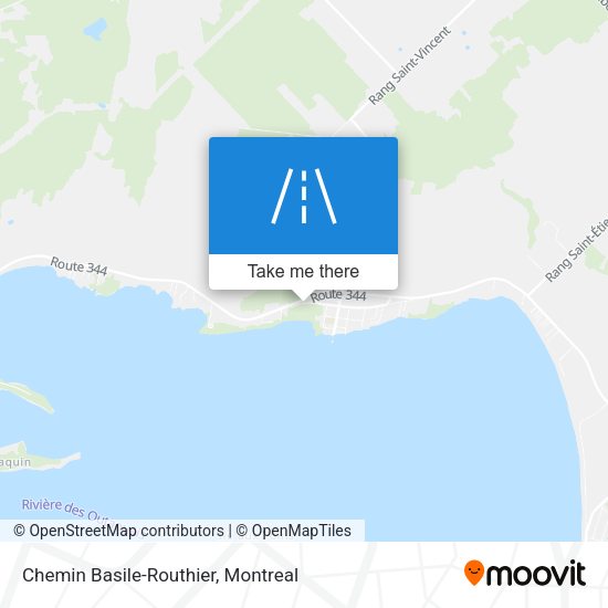 Chemin Basile-Routhier map