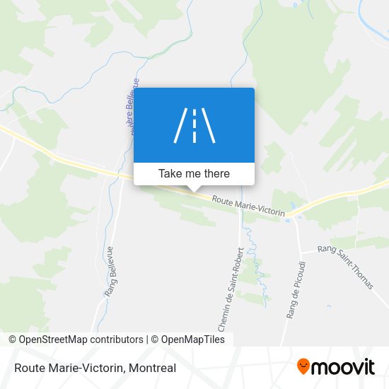 Route Marie-Victorin map