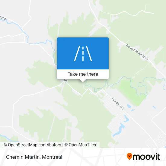 Chemin Martin map