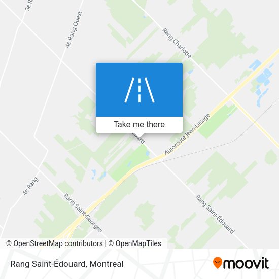 Rang Saint-Édouard map