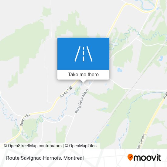 Route Savignac-Harnois map