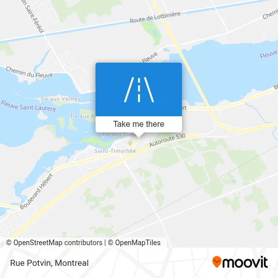 Rue Potvin map