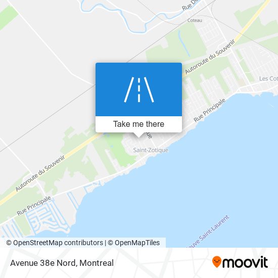 Avenue 38e Nord map