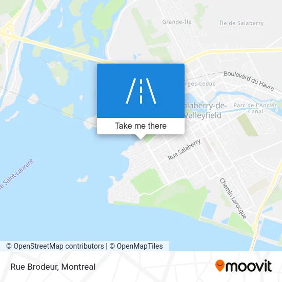 Rue Brodeur map