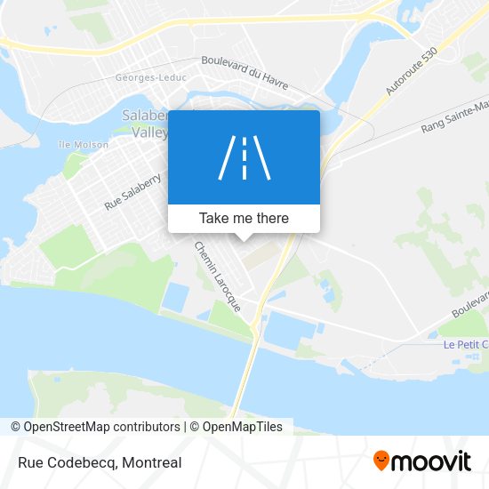 Rue Codebecq map