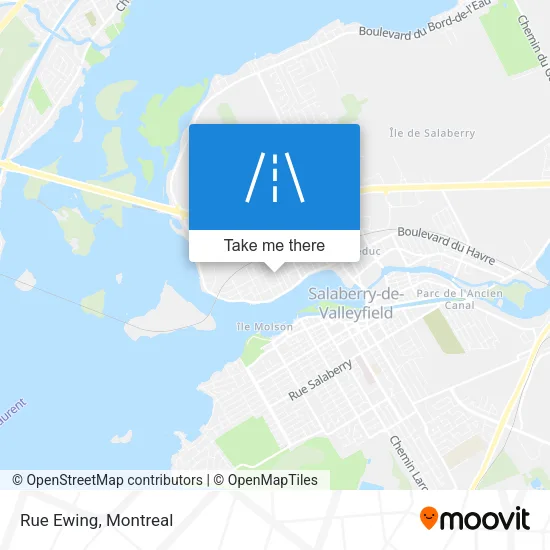 Rue Ewing map