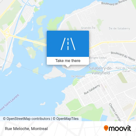 Rue Meloche map