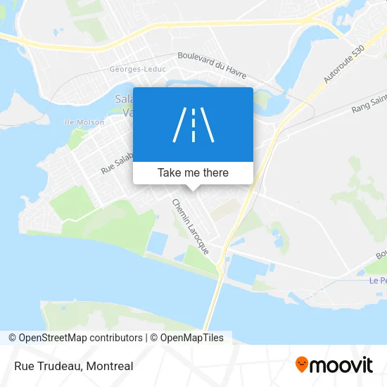 Rue Trudeau map