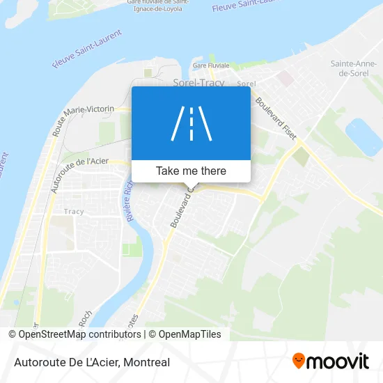 Autoroute De L'Acier map