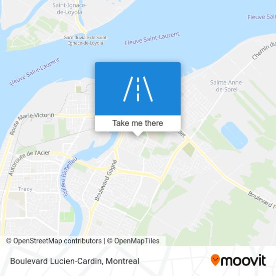 Boulevard Lucien-Cardin map