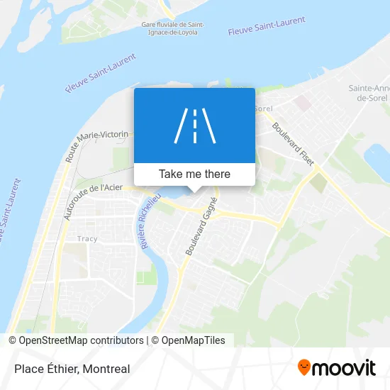 Place Éthier map