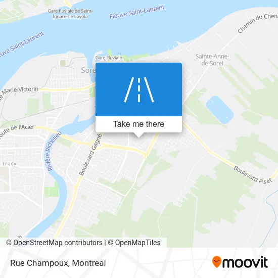 Rue Champoux map