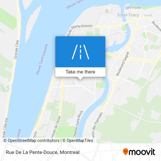 Rue De La Pente-Douce map