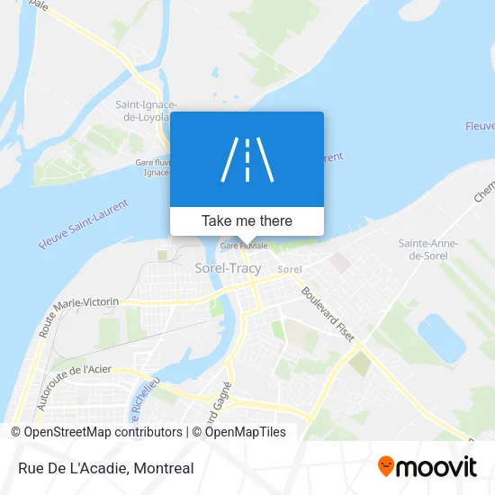 Rue De L'Acadie map