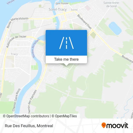 Rue Des Feuillus map