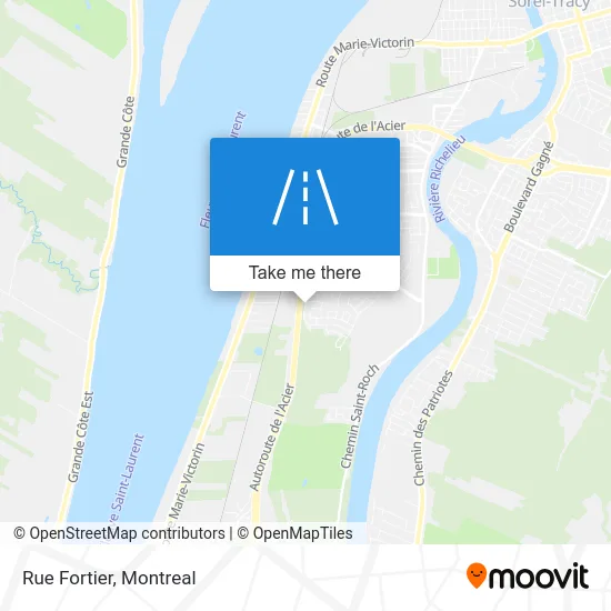 Rue Fortier map