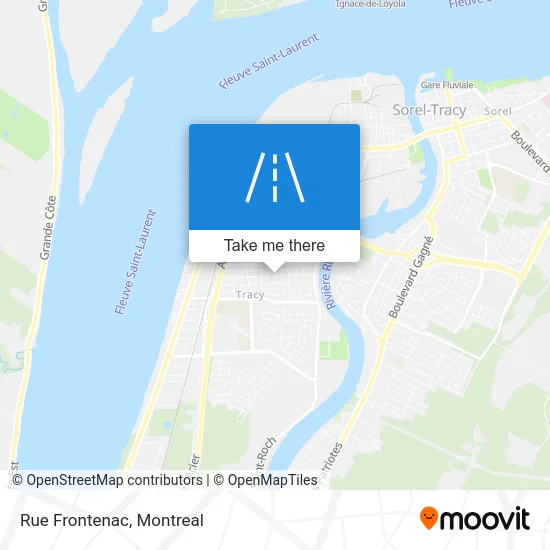 Rue Frontenac map
