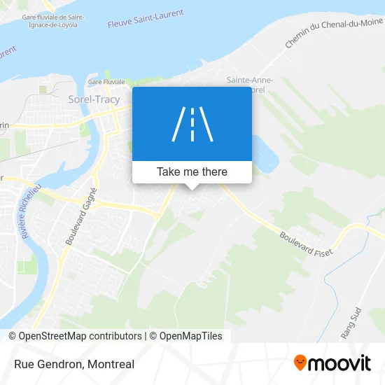 Rue Gendron map