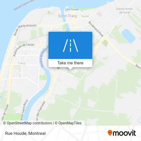 Rue Houde map