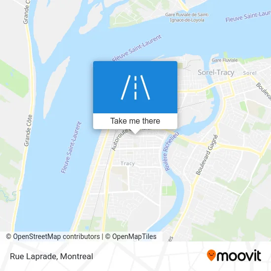 Rue Laprade map