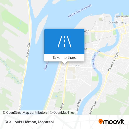 Rue Louis-Hémon map