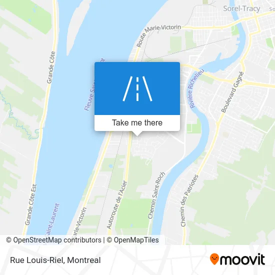Rue Louis-Riel map