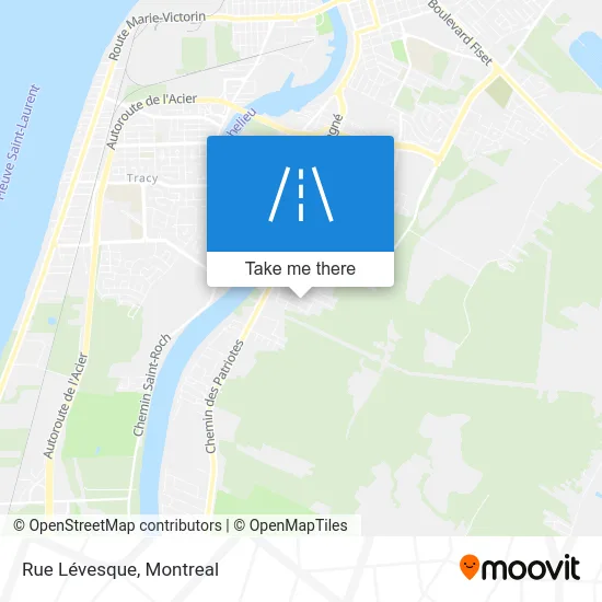 Rue Lévesque map