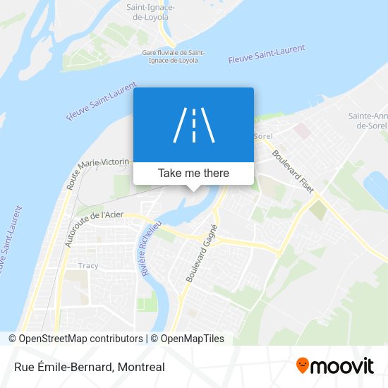 Rue Émile-Bernard map