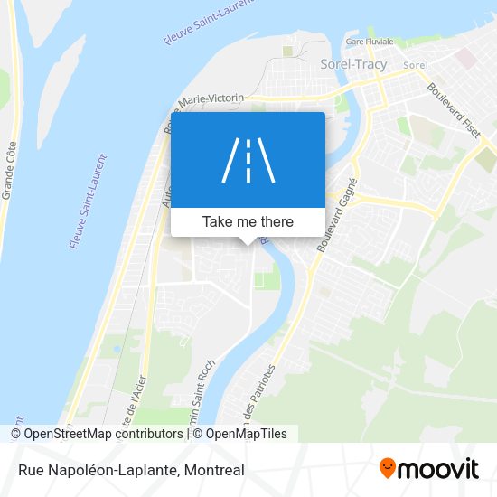 Rue Napoléon-Laplante map