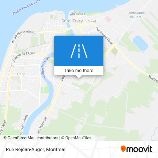Rue Réjean-Auger map