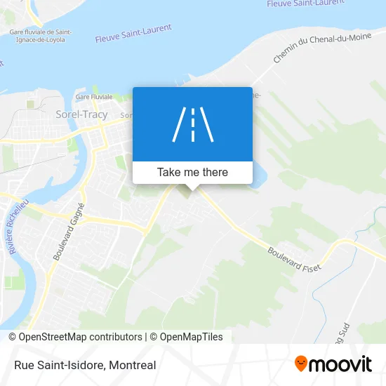 Rue Saint-Isidore map