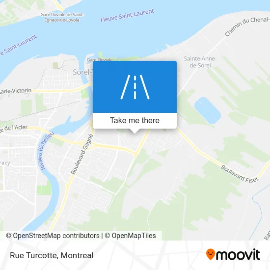 Rue Turcotte map