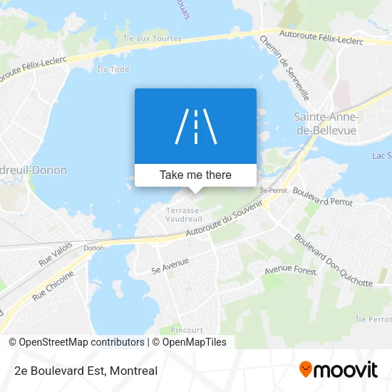 2e Boulevard Est map