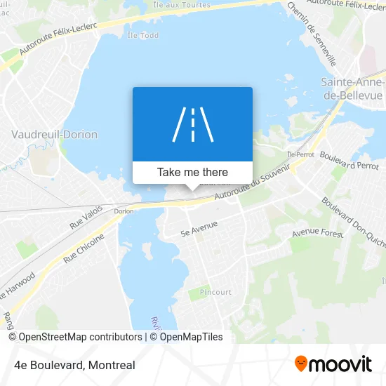 4e Boulevard map
