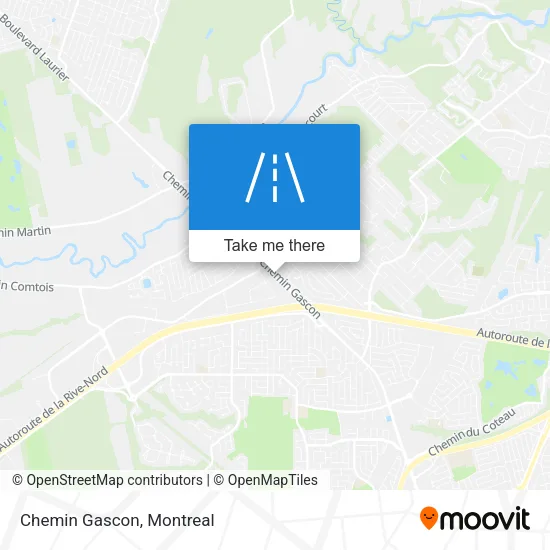Chemin Gascon map