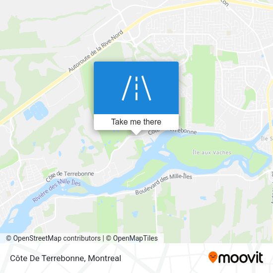 Côte De Terrebonne map