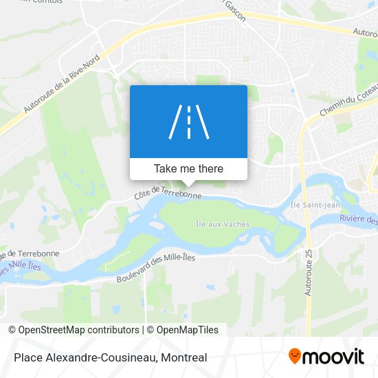 Place Alexandre-Cousineau map