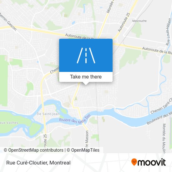 Rue Curé-Cloutier map