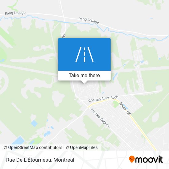 Rue De L'Étourneau map